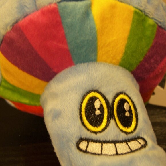 Bark Rainbow Smiley Plush Mushroom Dog Toy 🍄 - Picture 5 of 7